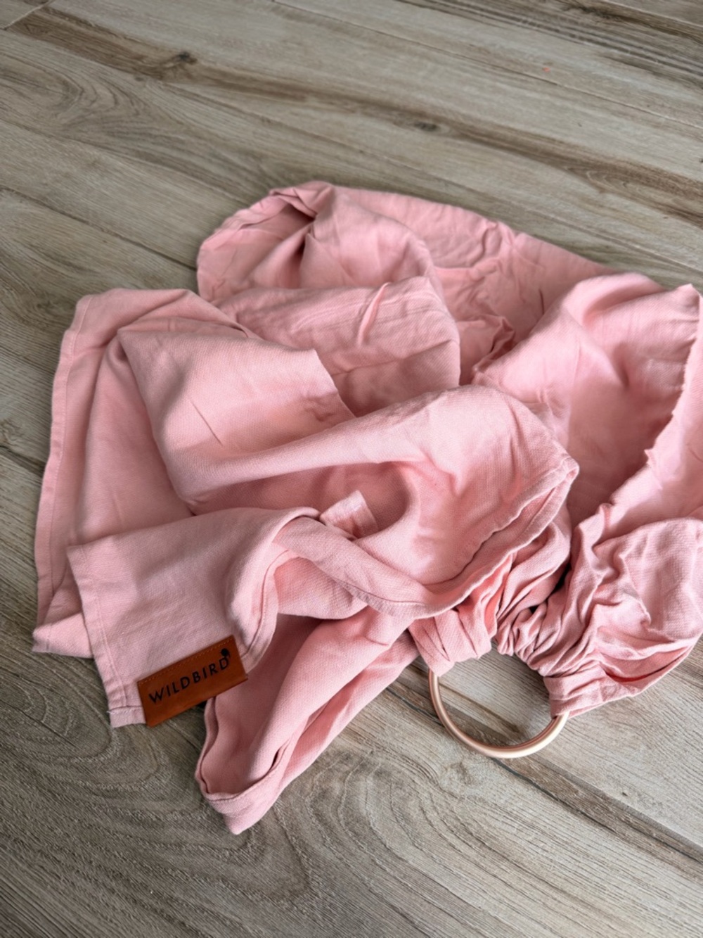 WildBird Blush Pink Linen Ring Sling